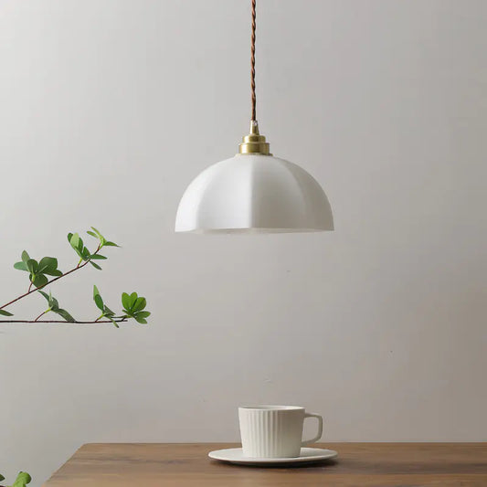 Japanese Wabi-Sabi Lamp - Brass & Glass Lighting