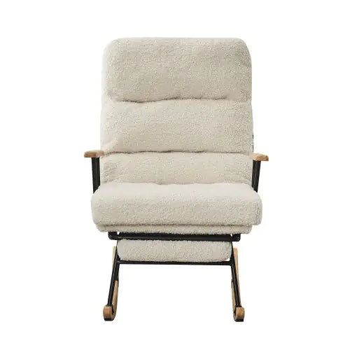 Beige Rocking Chair for Baby Nursery - Teddy Chair - Nursing Chair
