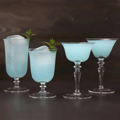 Japanese Starry Cocktail Glass, 310ml Crystal Barware