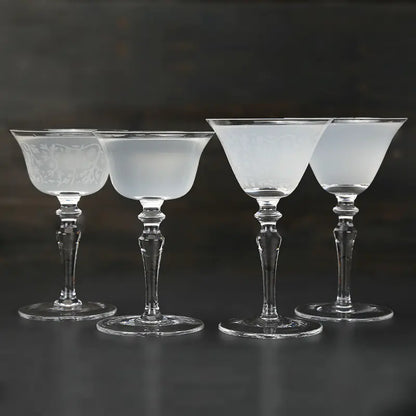 Japanese Starry Cocktail Glass, 310ml Crystal Barware