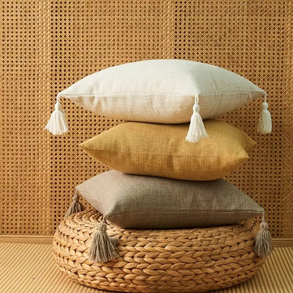Cotton Linen Decorative Cushion Cover 45x45cm