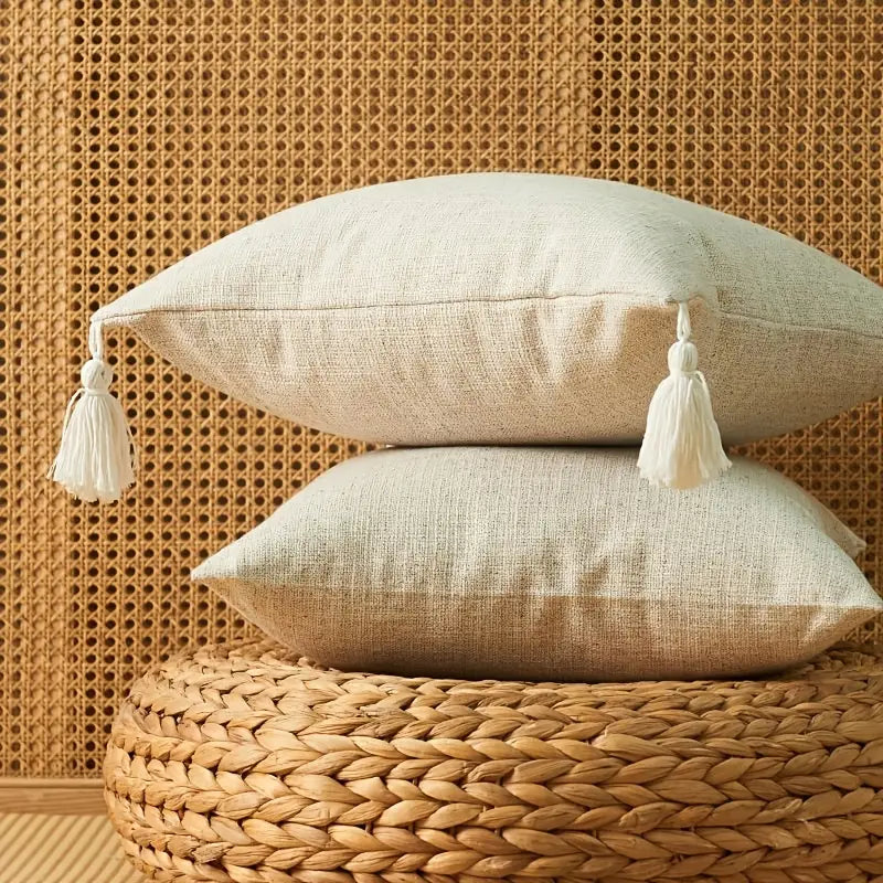 Cotton Linen Decorative Cushion Cover 45x45cm