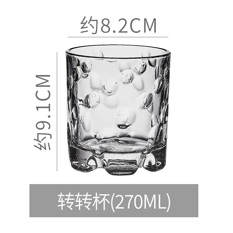 Rotating Whiskey and Coffee Glass, Spinning Crystal Cup 140 - 285ml