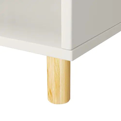 3 Tier Kids Bookcase, White Bookshelf & Toy Organizer