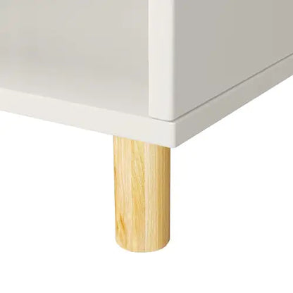 3 Tier Kids Bookcase, White Bookshelf & Toy Organizer