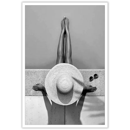 Black and White Wall Art - Vintage Fashion Photography Print